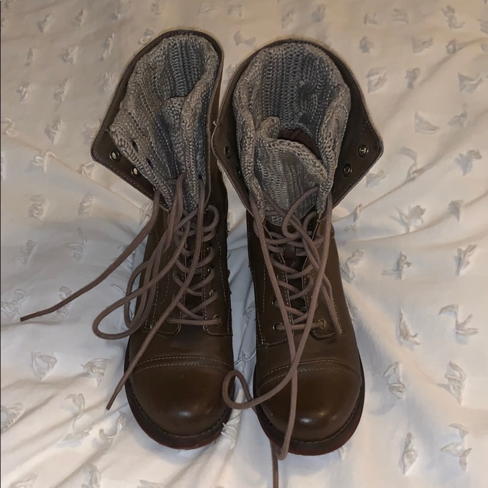 Nina West combat boots